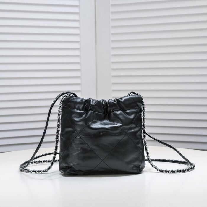 Chanel 22 Trash Bag Silver Hardware Mini Shoulder Bag Handbag - Image 3