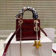 ⁦Dior Mini Lady Bag - Lacquered Calfskin⁩ - الصورة ⁦6⁩