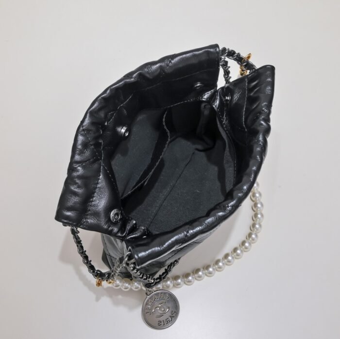 ⁦Chanel 22S Trash Bag Mini Pearl Bag Shoulder Bag Handbag⁩ - الصورة ⁦8⁩