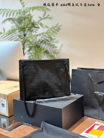 YSL Saint Laurent Niki Shopping Tote Bag Shoulder Bag