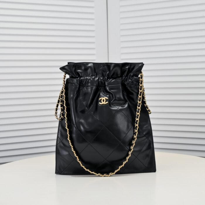 ⁦Chanel Drawstring Trash Bag Shoulder Bag Handbag⁩ - الصورة ⁦1⁩