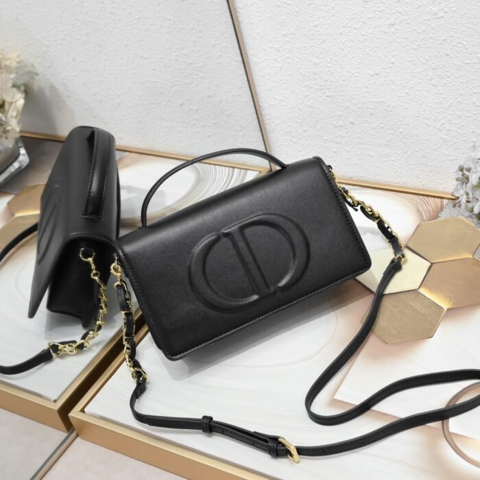 ⁦Dior CD Signature Mini Chain Handbag Shoulder Bag Handbag⁩ - الصورة ⁦1⁩