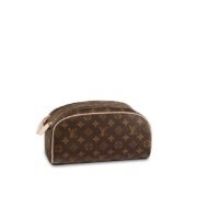 Louis Vuitton LV  Cosmetics Pouch Toiletry Bag Leather Handbag  Shoulder Bag