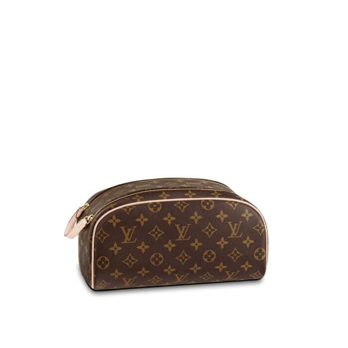 Louis Vuitton LV  Cosmetics Pouch Toiletry Bag Leather Handbag  Shoulder Bag - Image 1