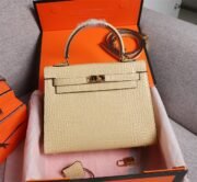 ⁦Hermes Kelly Gold Buckle Bag-Crocodile Handbag Shoulder Bag⁩ - الصورة ⁦11⁩