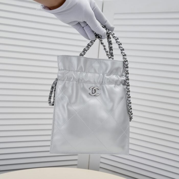 Chanel Drawstring Trash Bag Shoulder Bag Handbag - Image 5