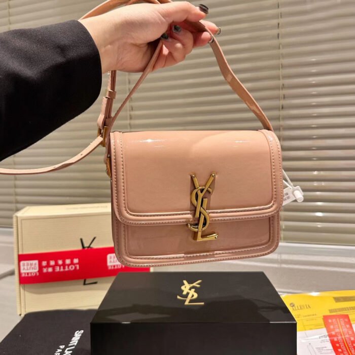 ⁦Saint Laurent YSL SOFLERINO Box Glossy Shoulder Bag⁩ - الصورة ⁦7⁩