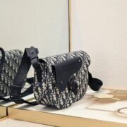 Dior Saddle Messenger Bag Oblique Shoulder Bag Handbag - Image 2