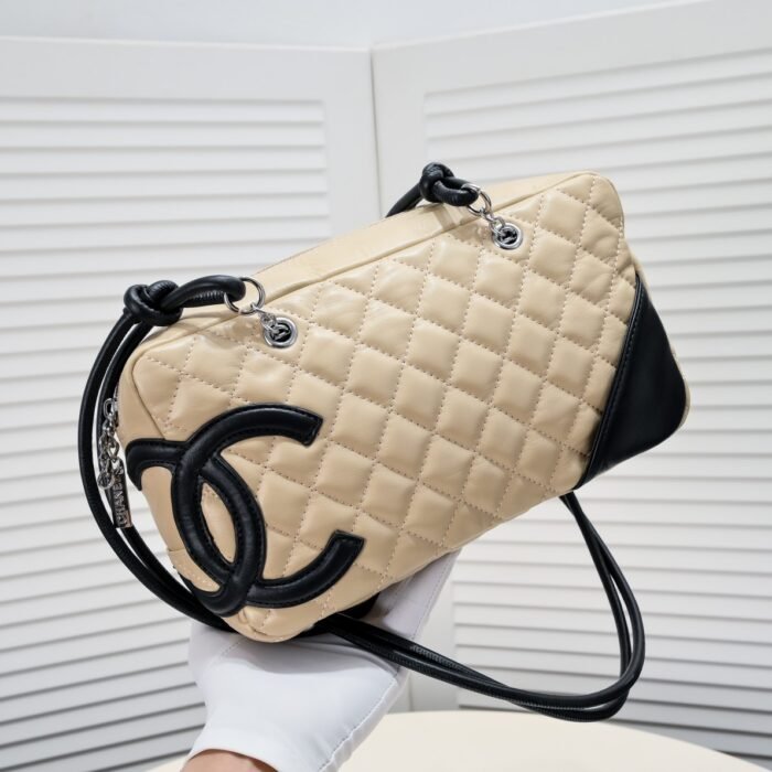 Chanel Ligne Cambon Bowling Bag Large Shoulder Bag Handbag - Image 5
