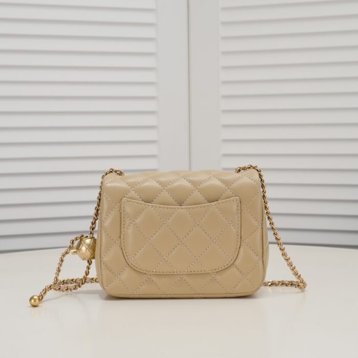 Chanel Cross Body Metal Ball Chain Shoulder Bag Handbag - Image 3