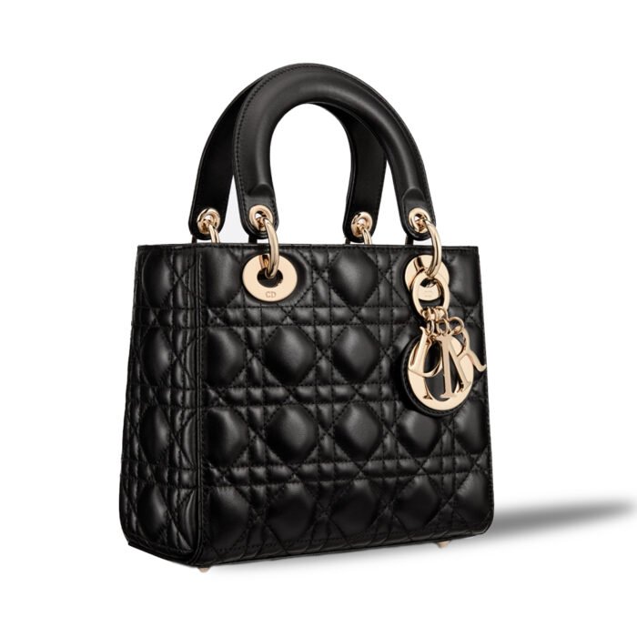 DIOR Small Lady Dior Bag-Lambskin Leather Shoulder Bag - Image 1