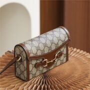 GUCCI 1955 Horsebit Shoulder Mini Bag 10A Mirror Quality Version 699296 - Image 5