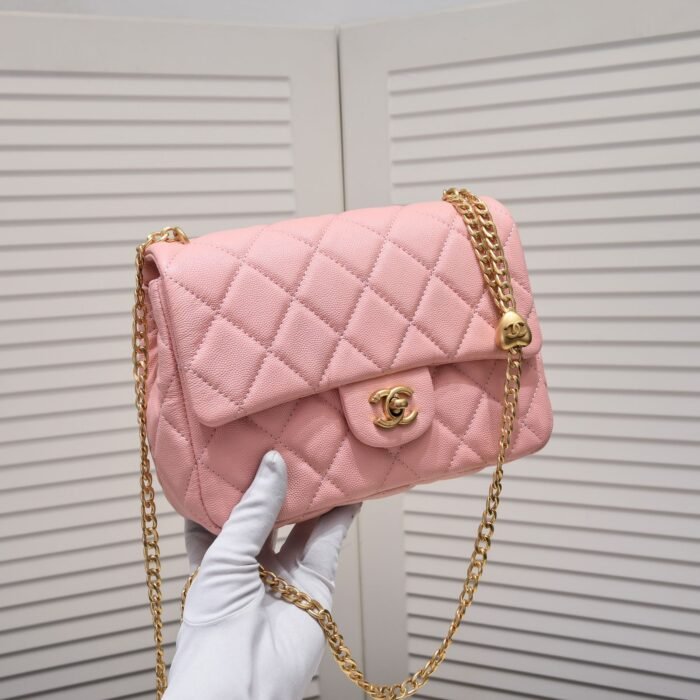 Chanel 23P Heart-Shaped Sardware Shoulder Bag Handbag - Image 5