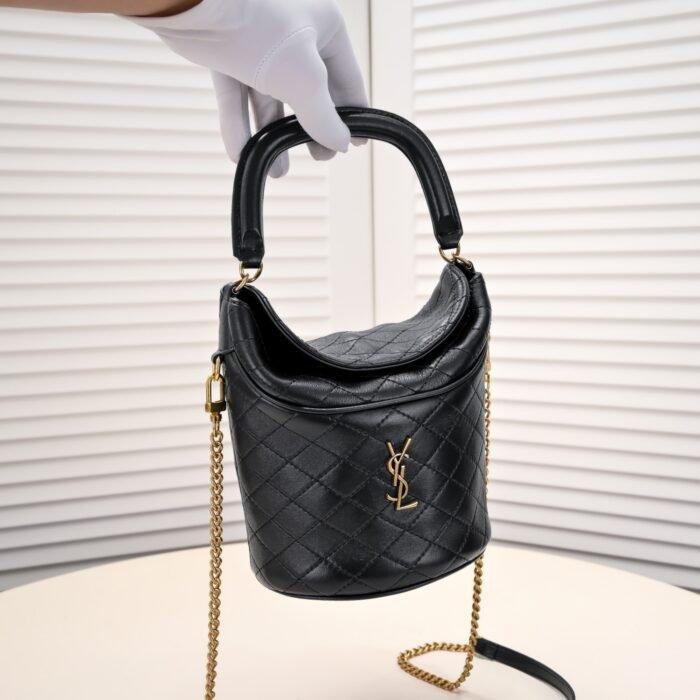 ⁦Saint Laurent YSL Gaby Mini Bucket Gaby Shoulder Bag Handbag⁩ - الصورة ⁦5⁩