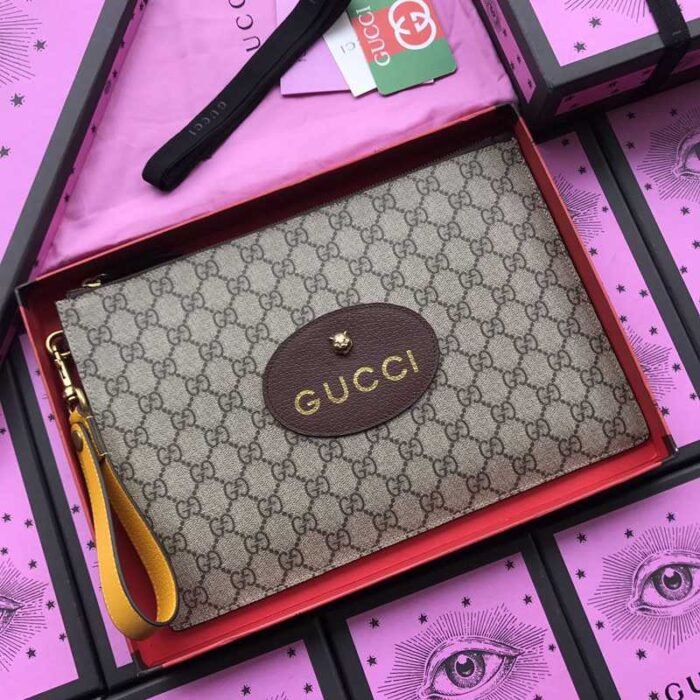 ⁦Gucci Men's Handbag Bag Clutch Toiletry Bag⁩ - الصورة ⁦7⁩