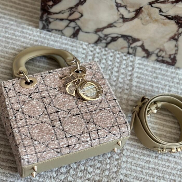 Dior Lady DJOY Toffee Bag Shoulder Crossbody Tote Bag - Image 5