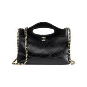 CHANEL 31 Mini Cowhide Shoulder Bag Black