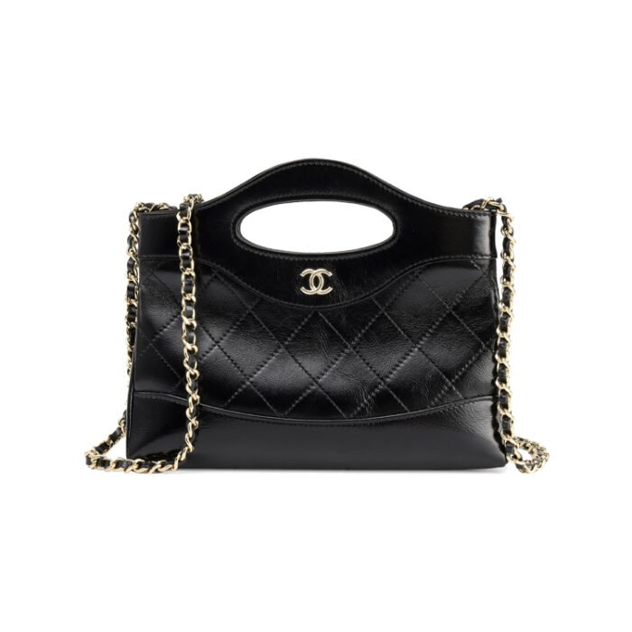 CHANEL 31 Mini Cowhide Shoulder Bag Black - Image 1