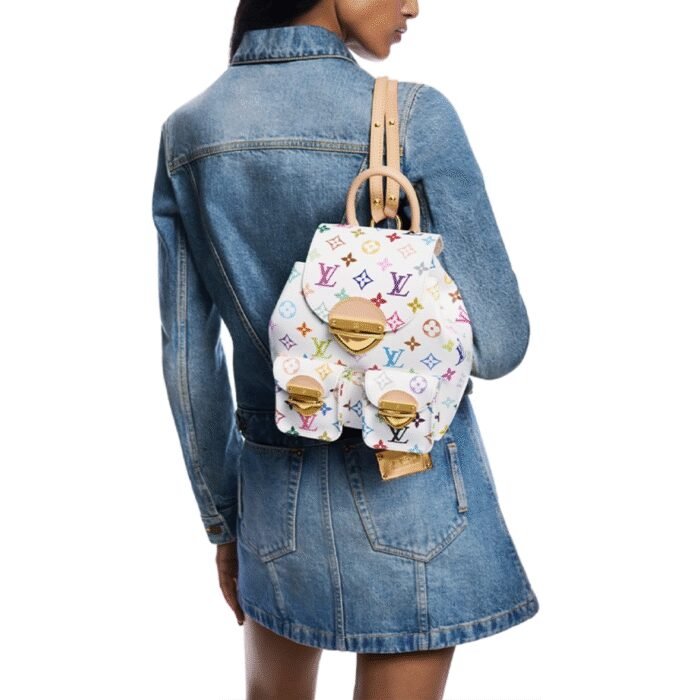 ⁦Louis Vuitton LV Takashi Murakami VENICE Shoulder bag Backpack M13081⁩ - الصورة ⁦3⁩