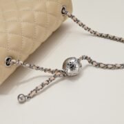 Chanel Cross Body Metal Ball Chain Shoulder Bag Handbag - Image 6