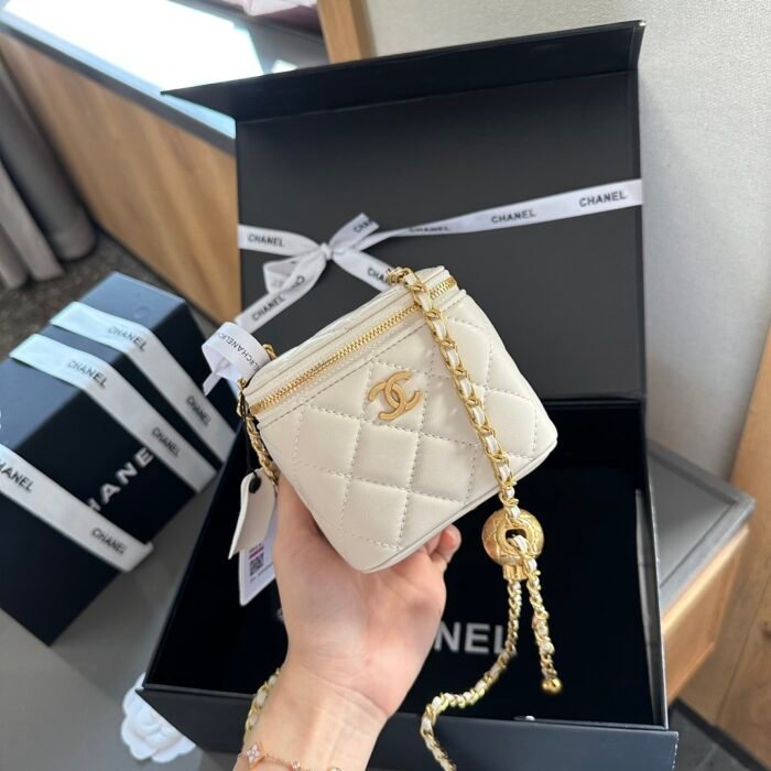 ⁦Chanel Golden Ball Box Bag Cosmetic Bag Shoulder Bag Handbag⁩ - الصورة ⁦11⁩
