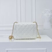 ⁦Chanel Cross Body Metal Ball Chain Shoulder Bag Handbag CF 9021⁩ - الصورة ⁦3⁩