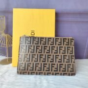 Fendi Embossed FF Pattern Clutch Bag - Image 11