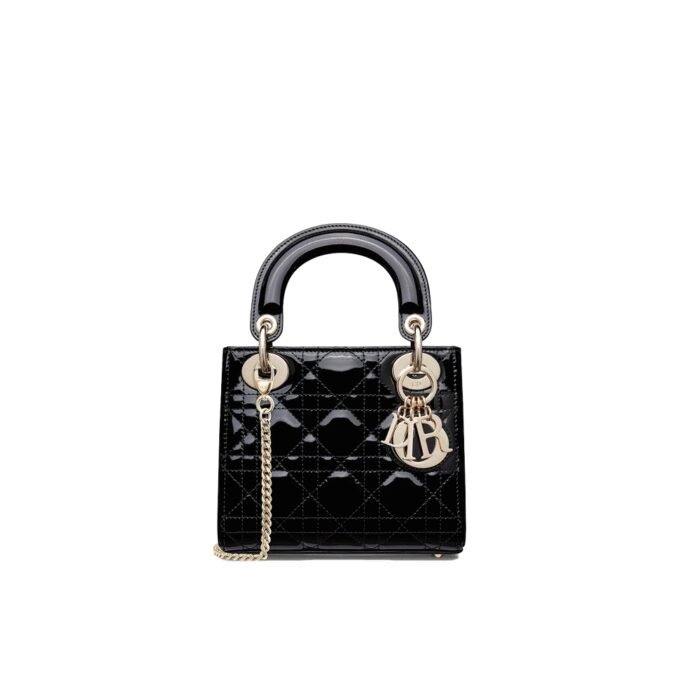 ⁦Dior Mini Lady Bag - Lacquered Calfskin⁩ - الصورة ⁦1⁩