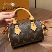 Louis Vuitton Speedy Shoulder Bag Nano Brown Canvas Monogram Coated(10a mirror version) - Image 2