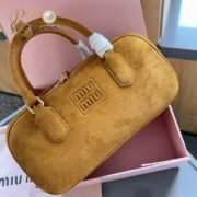 Miumiu Arcadie padded suede tote bag - Image 10