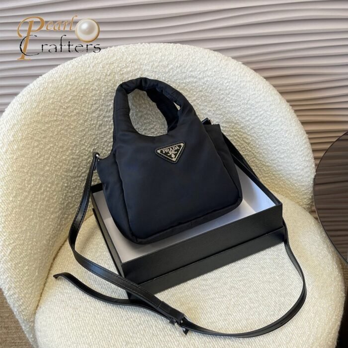 ⁦Prada Soft Lined Re Nylon Mini Handbag Shoulder Bag⁩ - الصورة ⁦2⁩