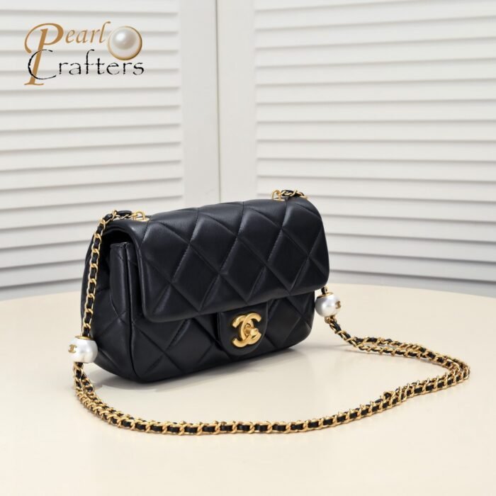 ⁦Chanel 24S Hobo Bag With Pearl Adjustable  Shoulder Bag Handbag⁩ - الصورة ⁦2⁩