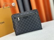 Louis Vuitton Pochette Jour Monogram Eclipse M82080 Clutch Bag Handbag