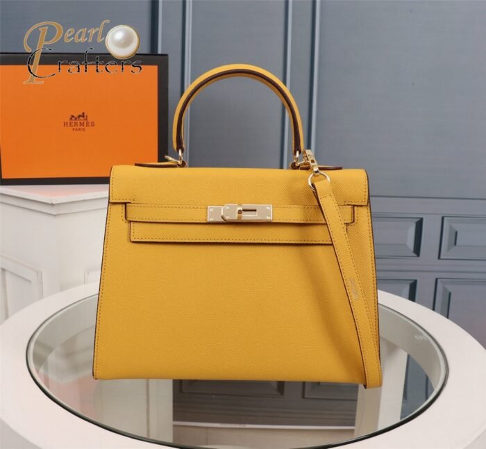 Hermes Kelly Gold Buckle Bag-Epsom Shoulder Bag Handbag - Image 2
