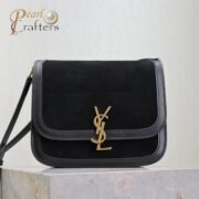 ⁦Saint Laurent YSL brown Solferino medium suede shoulder bag 10A quality 635025⁩ - الصورة ⁦20⁩