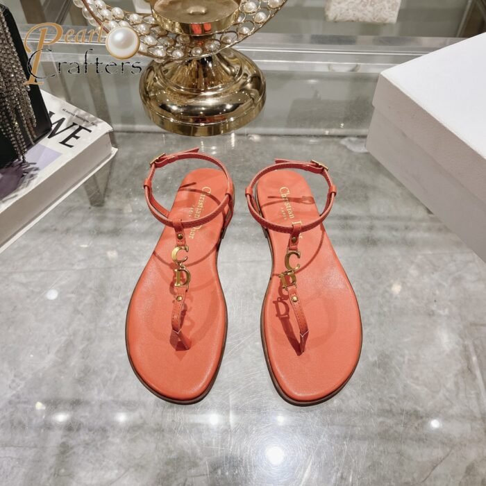 ⁦Dior 2024 C'est Flat Round Toe Women's Slipper Sandals⁩ - الصورة ⁦12⁩