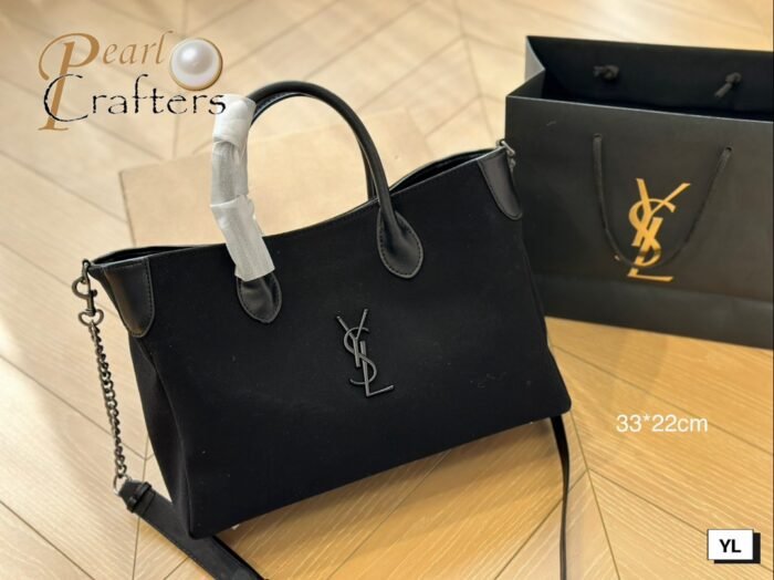 ⁦YSL Saint Laurent Tote Shoulder Bag Handbag⁩ - الصورة ⁦1⁩