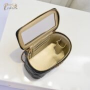 Chanel Handle Vanity Case with Mirror and Chain Black Shoulder Bag Handbag - Image 9