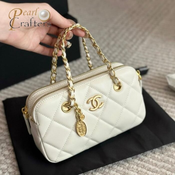 Chanel 23K Gold Coin Mobile Phone Bag Handbag Shoulder Crossbody Bag - Image 7