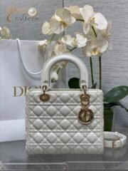 DIOR Medium Lady Bag-Lambskin 10A Mirror Quality Version - Image 4