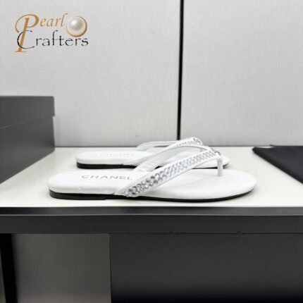 Chanel Clip Toe Flip Flops Slippers Sandals Shoes