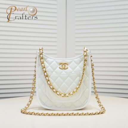 Chanel 24s Hobo Underarm Shoulder Bag Handbag
