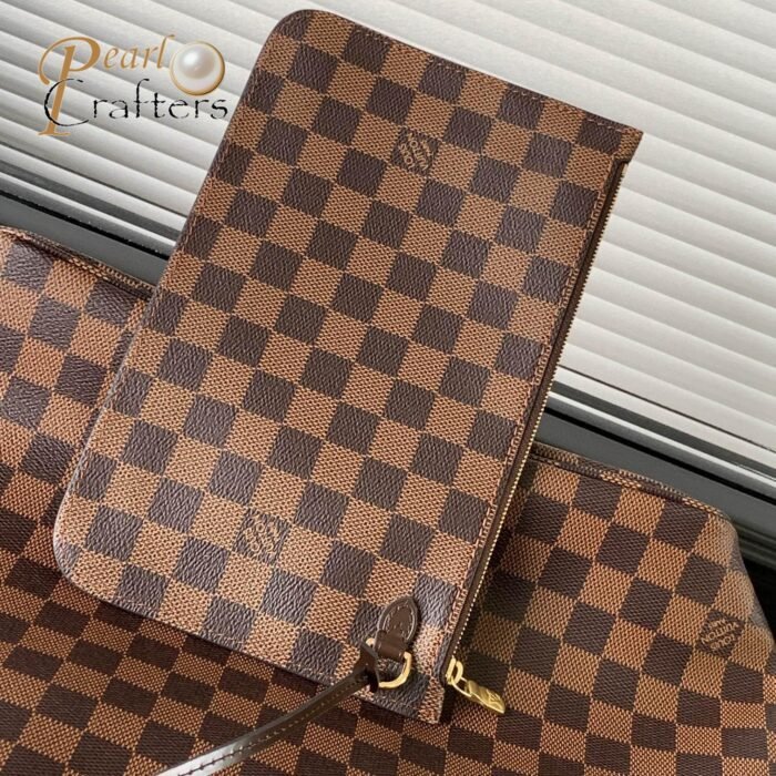 Louis Vuitton LV Neverfull Monogram Damier MM N41357 Tote Bag Handbag 10A quality - Image 7