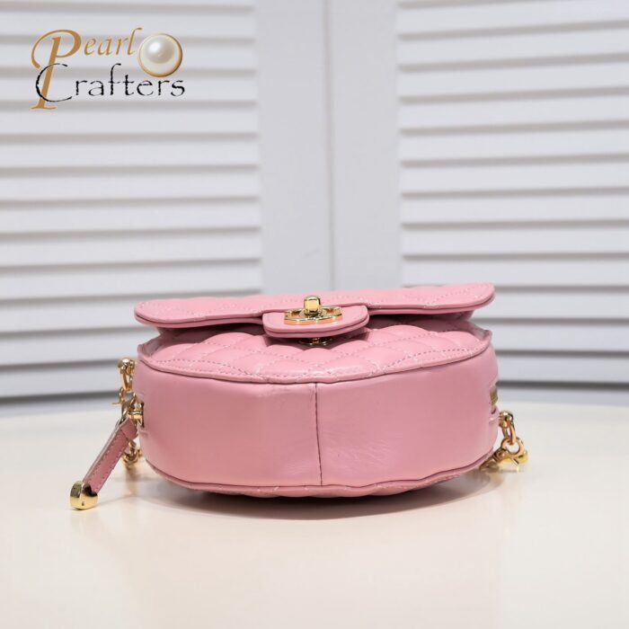 ⁦Chanel Peach Pericardium Bag Shoulder Bag Handbag⁩ - الصورة ⁦5⁩