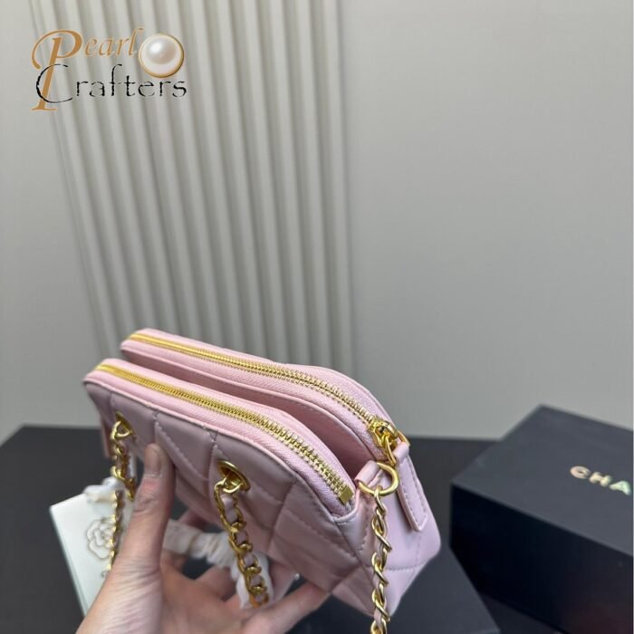 Chanel 23B Gold Coin Mobile Phone Bag Handbag Shoulder Crossbody Bag - Image 6