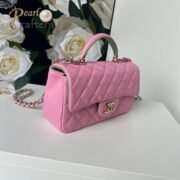 Chanel Classic Mini Flap Bag Top Handle Shoulder Bag Handbag 10A - Image 4