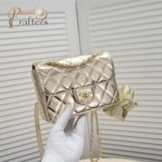 Chanel 24c CF Stars Bag Patent Leather Gold Shoulder Bag Handbag - Image 5