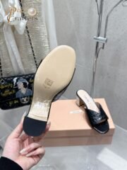 ⁦Miu Miu Slipper Sandals Heels Shoes⁩ - الصورة ⁦9⁩