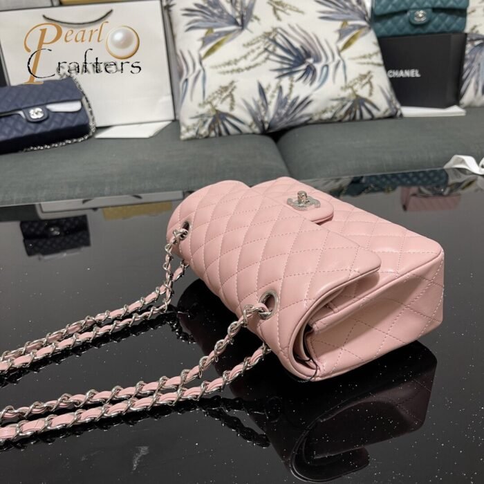 Chanel Classic Pink Flag Bag Small 20cm- Lambskin Shoulder Bag（10a mirror version） - Image 5