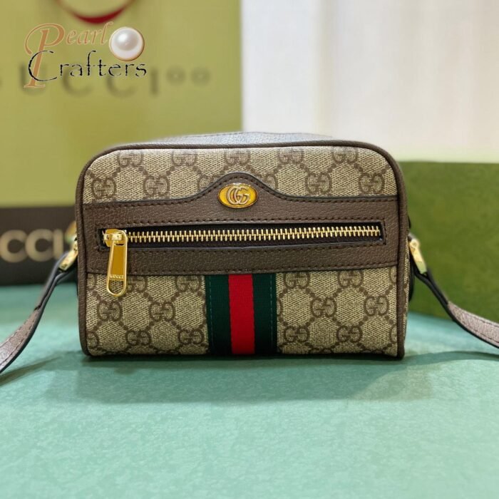 Gucci Ophidia Striped Webbing Waist Pack Belt Bag - Image 2
